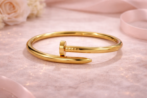 Classic Nail Bangle – Stainless Steel