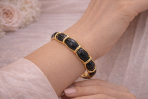 Luxe Clover Stainless Steel Cuff Bracelet