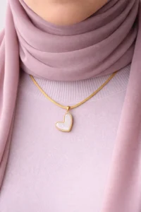 Luna Heart Necklace – Stainless Steel