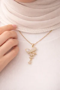 Aurora Butterfly Necklace – Stainless Steel