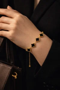 Elegant Clover Stainless Steel Bracelet