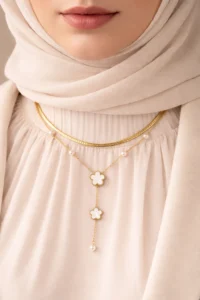 Elegant Clover Layered Stainless Steel Necklace